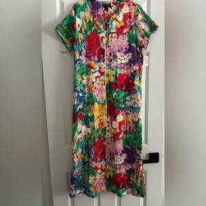 Miss Elaine Colorful Floral Garment